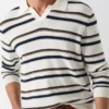 Striped Viscose-Blend Sweater