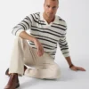 Striped Viscose-Blend Sweater