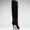 Suede Knee-High Stiletto Boot