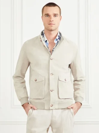Suede Leather Flight Jacket