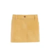 Sueded Mini Skirt