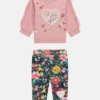 Sweatshirt and Floral Pants Set (0-24M)