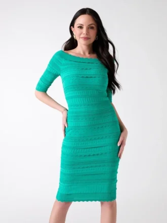 Syria Pointelle Sweater Dress
