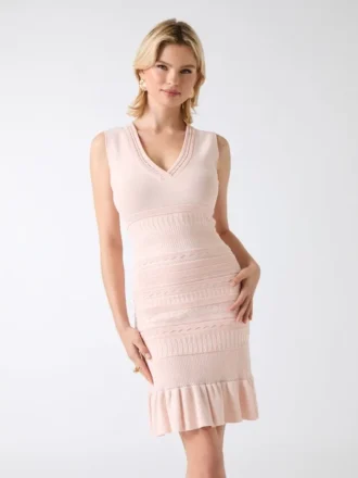 Syria Scalloped Sweater Dress