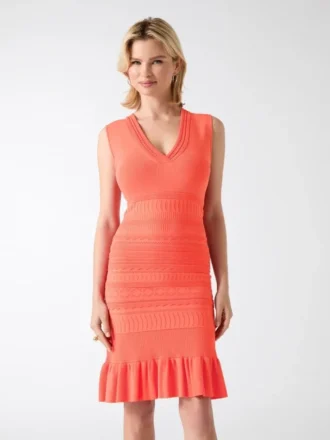 Syria Scalloped Sweater Dress