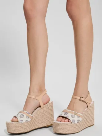 Taani Peony Wedge Heels