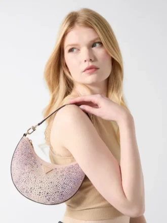 Tasmin Rhinestones Hobo Bag