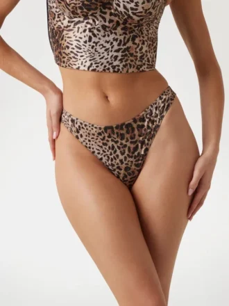 Tina Leopard Thong