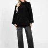Torri Faux-Fur Tunic Sweater
