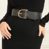 Tortoiseshell Buckle Leather Belt