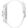 Transparent and Silver-Tone Multifunction Watch