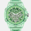 Transparent Green Multifunction Watch