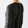 Tribute Pleated Leather Dress
