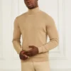 Turtleneck Wool-Blend Ribbed Sweater