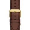 Two-Tone Analog Leather Watch