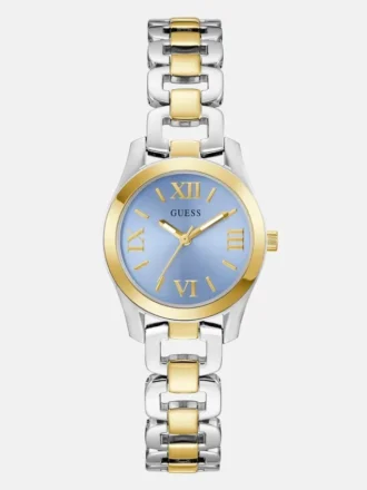 Two-Tone and Blue Analog Watch