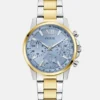 Two-Tone and Blue Chronograph Watch