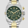 Two-Tone Green Multifunction Watch