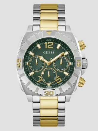 Two-Tone Green Multifunction Watch