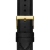 Two-Tone Leather Analog Watch