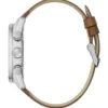 Two-Tone Multifunction Suede Watch
