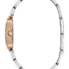 Two-Tone Rectangle Analog Watch