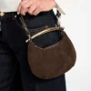 Victoria Leather Mini Hobo Bag