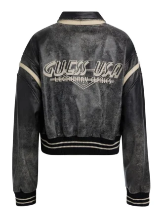 Vintage Cropped Leather Jacket