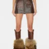 Vintage Leather Skirt
