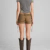Washed Canvas Shorts