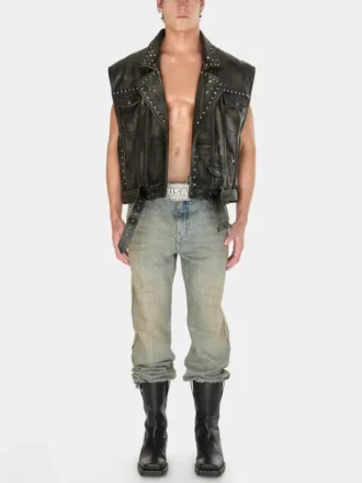 Washed Denim Flare Pant