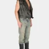 Washed Denim Flare Pant