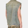 Washed Denim Trucker Vest