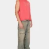Washed Denim Utility Pant