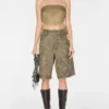 Washed Suede Bandeau