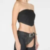 Washed Suede Bandeau