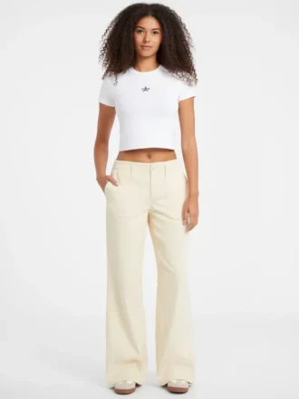 Wide-Leg Utility Pants