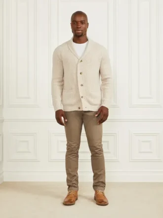 Wool-Blend Cardigan Sweater