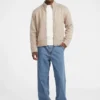 Wool-Blend Full-Zip Sweater