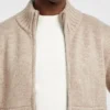 Wool-Blend Full-Zip Sweater