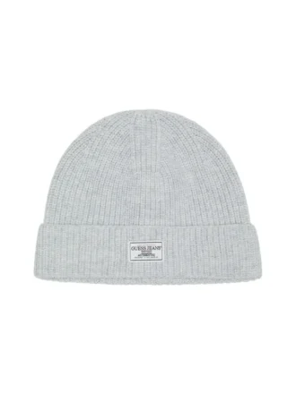 Wool-Blend Patch Beanie