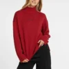 Wool-Blend Turtleneck Logo Sweater