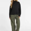Wool-Blend Turtleneck Logo Sweater
