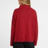 Wool-Blend Turtleneck Logo Sweater
