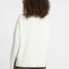 Wool-Blend Turtleneck Logo Sweater