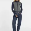 Wool-Blend Varsity Logo Zip Sweater