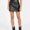 Ysaline Faux-Leather Mini Skirt