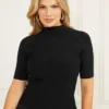 Yuri Mock-Neck Top